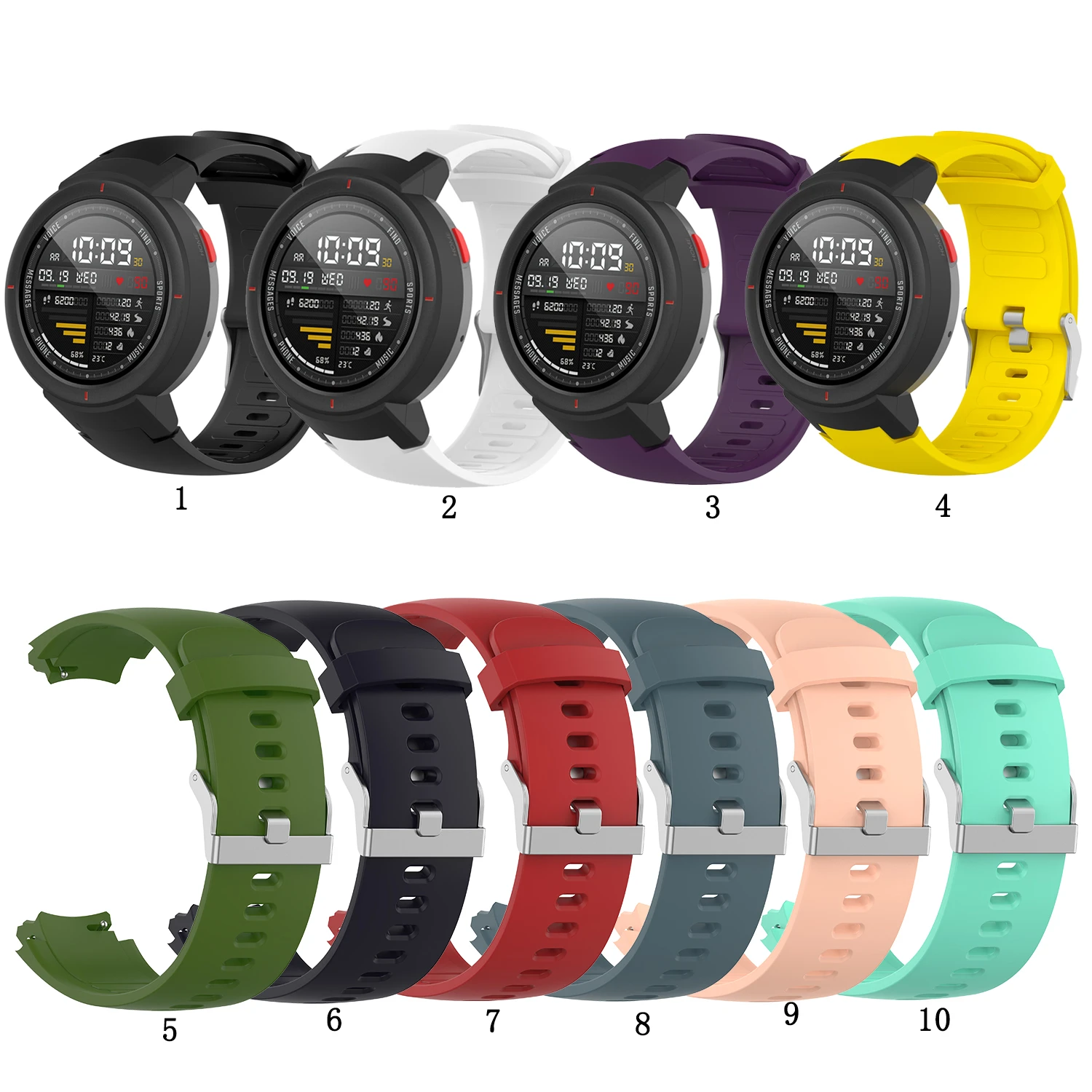 Silicone Strap Watchband for Huami Amazfit Verge Lite