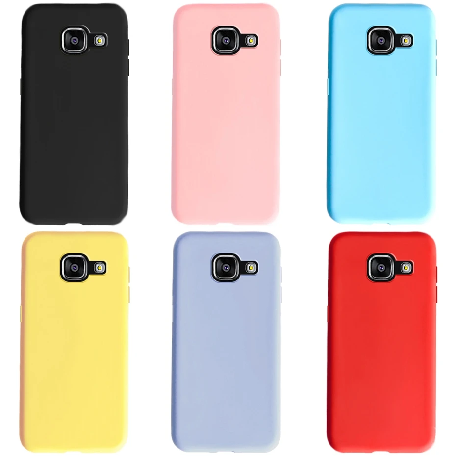 For Samsung A5 2016 2017 Case Soft Colored Silicone Phone Case for Samsung Galaxy A 5 A5 2016 2017 A510F A520F Cover Fundas Case