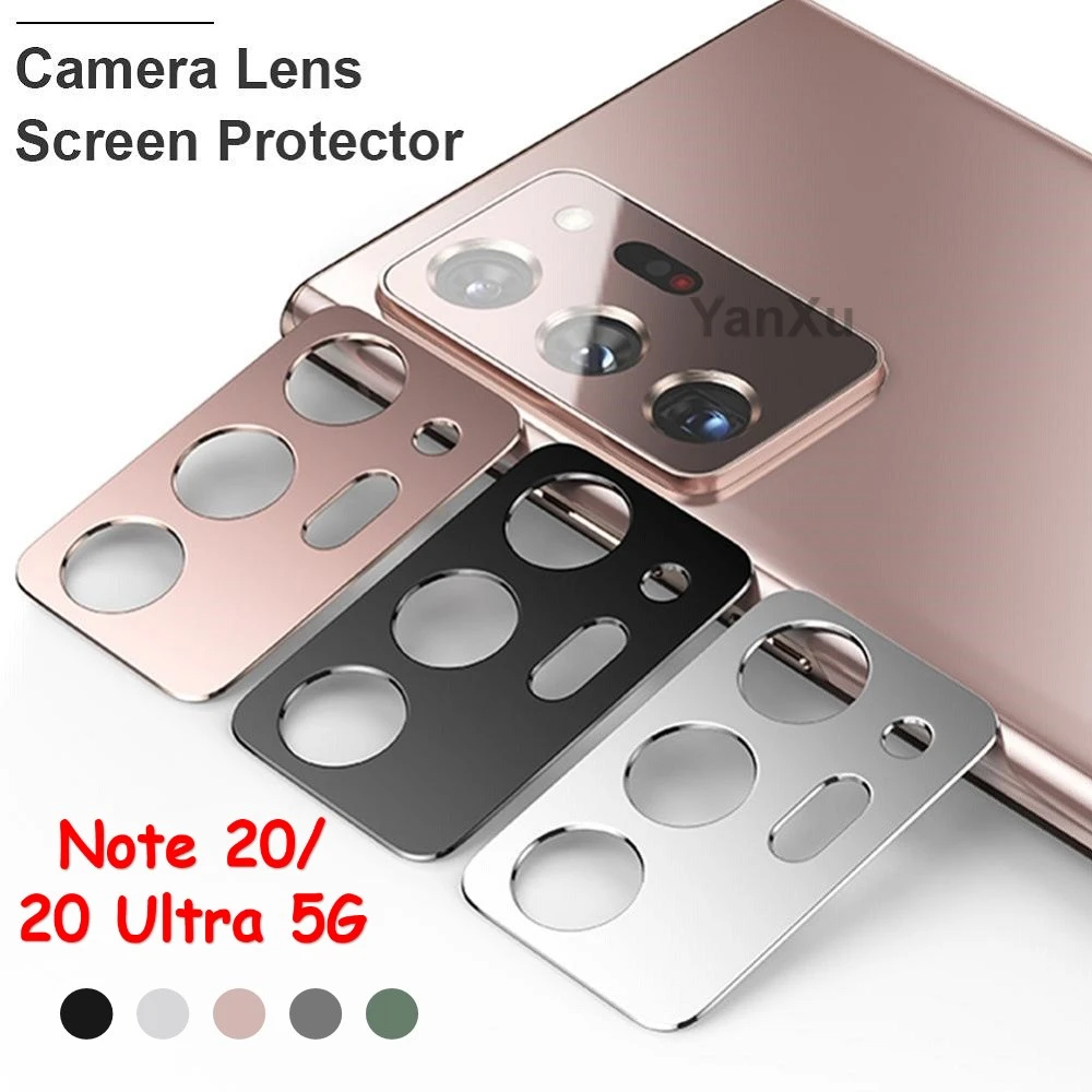 New Arrival Back Camera Lens Protective Metal Ring Case For Samsung Galaxy Note 20 Ultra Back Lens Screen Protector On S21 Ultra