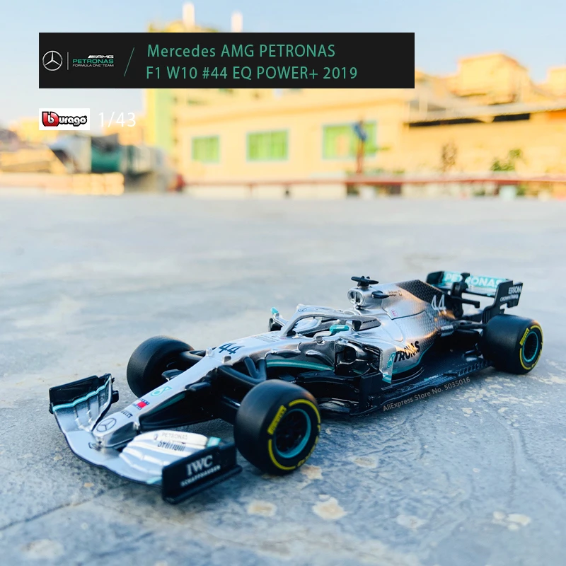 Bburago 1:43 Mercedes-Benz Team  Lewis Hamilton  W10-44 SF90 RB  F1 Racing Formula Car Static Simulation Diecast Alloy Model Car