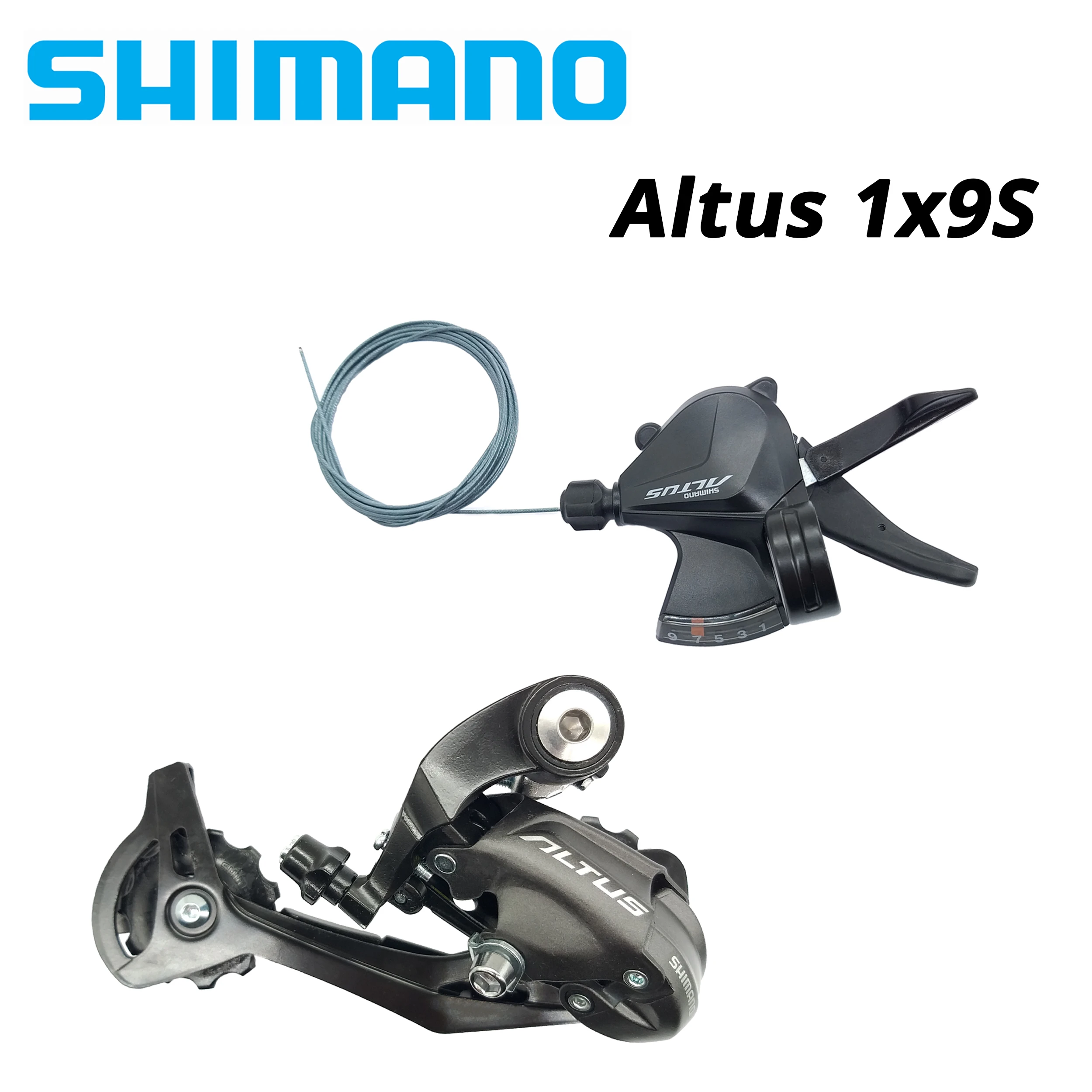 SHIMANO ALTUS 1x9S SL-M2010 M2000 RD-M370 9S 9v 9 speedmtb bike shifter lever and rear derailleur switch groupset M370 M390 M590