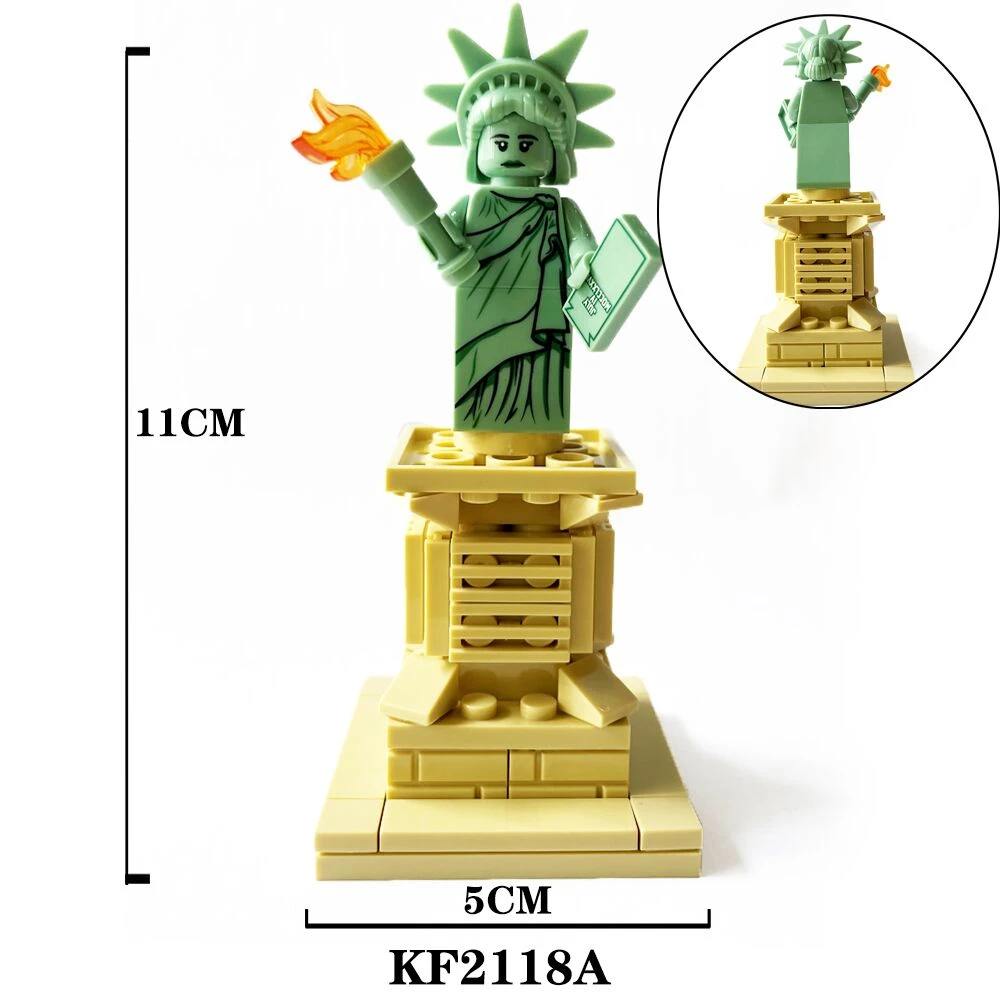 New Series Action Statue of Liberty Sandman Vulture Building Blocks Bricks Figures For Children Toys Gift KF701 KF702 KF2118A