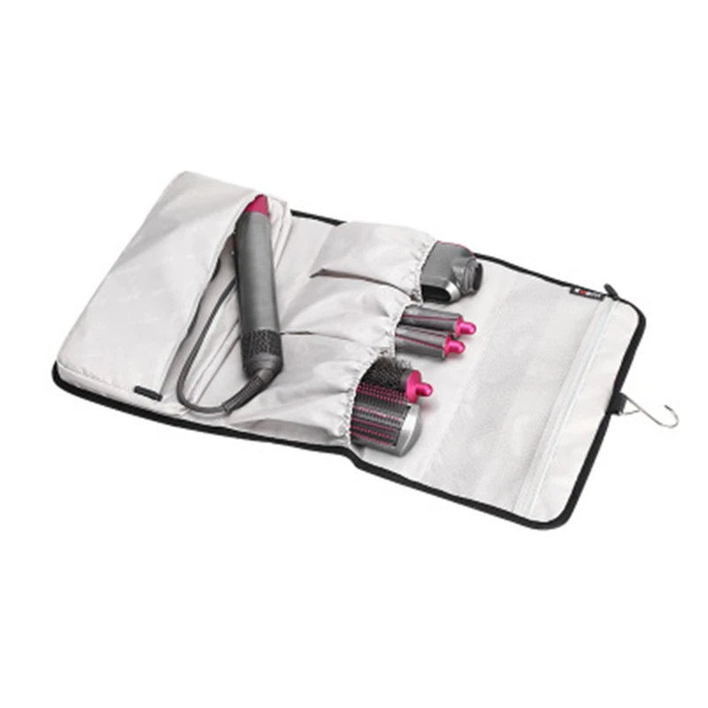 Storage Bag Compatible for Dyson Airwrap Styler Accessories Holder Multiple Pouches with Hook Hanger