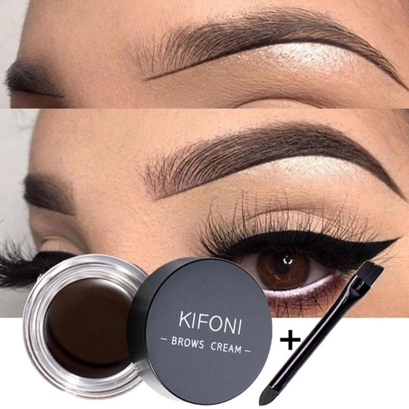 5 Colors Eyebrow Enhancers  Long Lasting  Waterproof Eyebrow natural quick-drying eyebrow cream with eyebrow brush cream