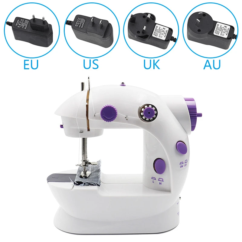 Household Mini Sewing Maching, Electric Semi-automatic Straight Stitches equipment, Lightweight Quilting Machine for beginner