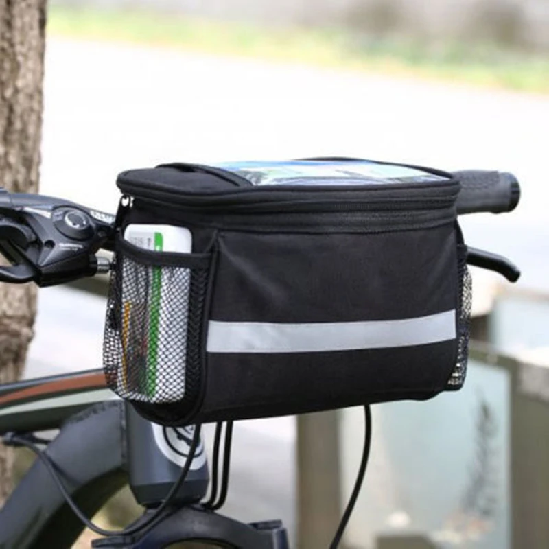 Fashion Bicycle Front Basket Top Frame Handlebar Bag Pannier Bag Outdoor Bicycle Bags Phone Mount Bags Case