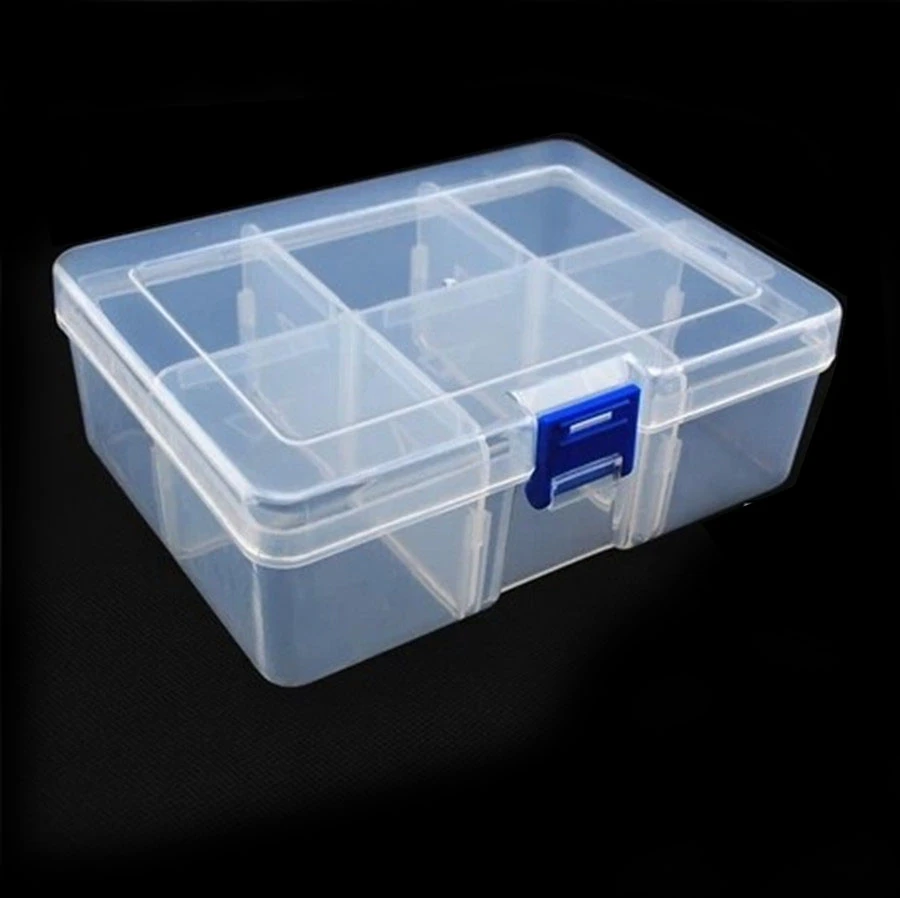 Multi Grids Plastic Detachable Storage Boxes Bins for Tools&Jewelry&Fishing Gear&Screw Desk Organizer cajas de madera