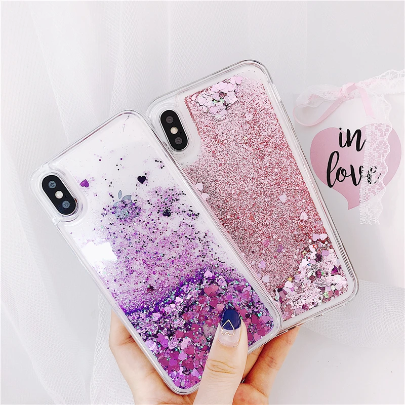 Liquid Silicone Case Soft Cover for Huawei Honor 6X 7A 7X 8C 8S 8A 8X 9I 9X Pro 9 10i 20i View 10 20 Lite V10 V20 Glitter Coque