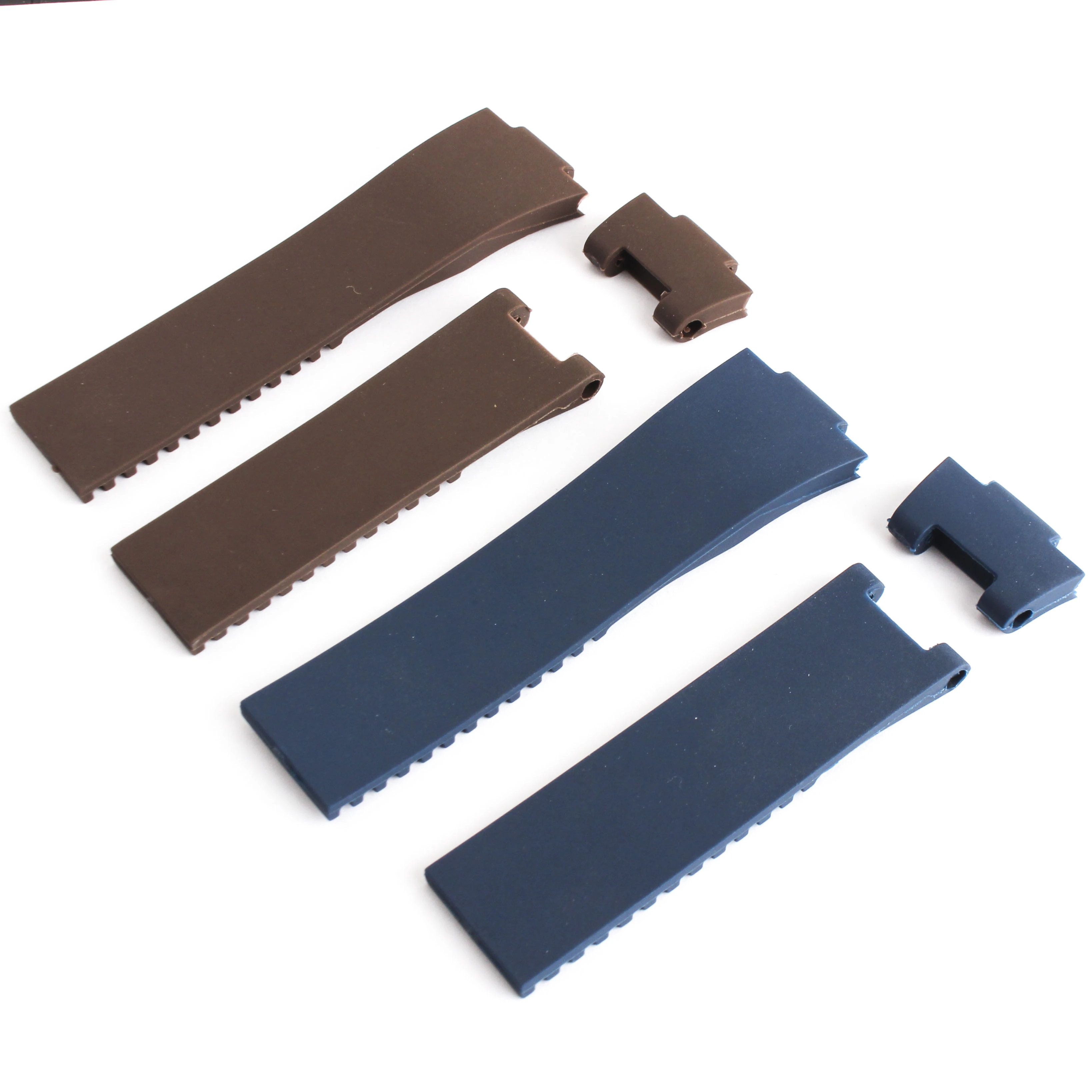 25*12mm Black Brown Blue Waterproof Silicone Rubber watch band Wrist WatchBand Belt For Ulysse Nardin strap