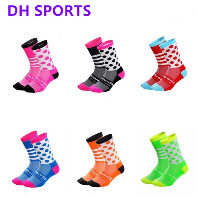 DH SPORTS Socks cycling Socks four seasons long compression tube bicycle ladies men Crossfit sock