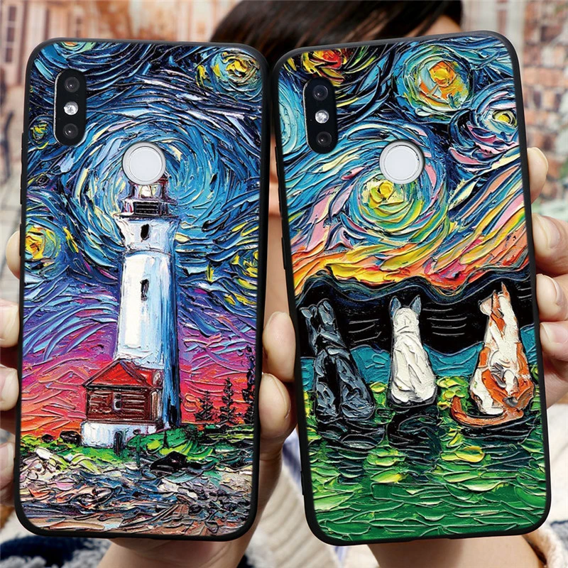 3D Emboss Case For Xiaomi Redmi Note 9S 8T 5 6 7 8 9 Pro Max 9A Mi 10T Note 10 A1 A2 A3 9 Lite 9T Poco X3 NFC F2 Pro Soft Cover