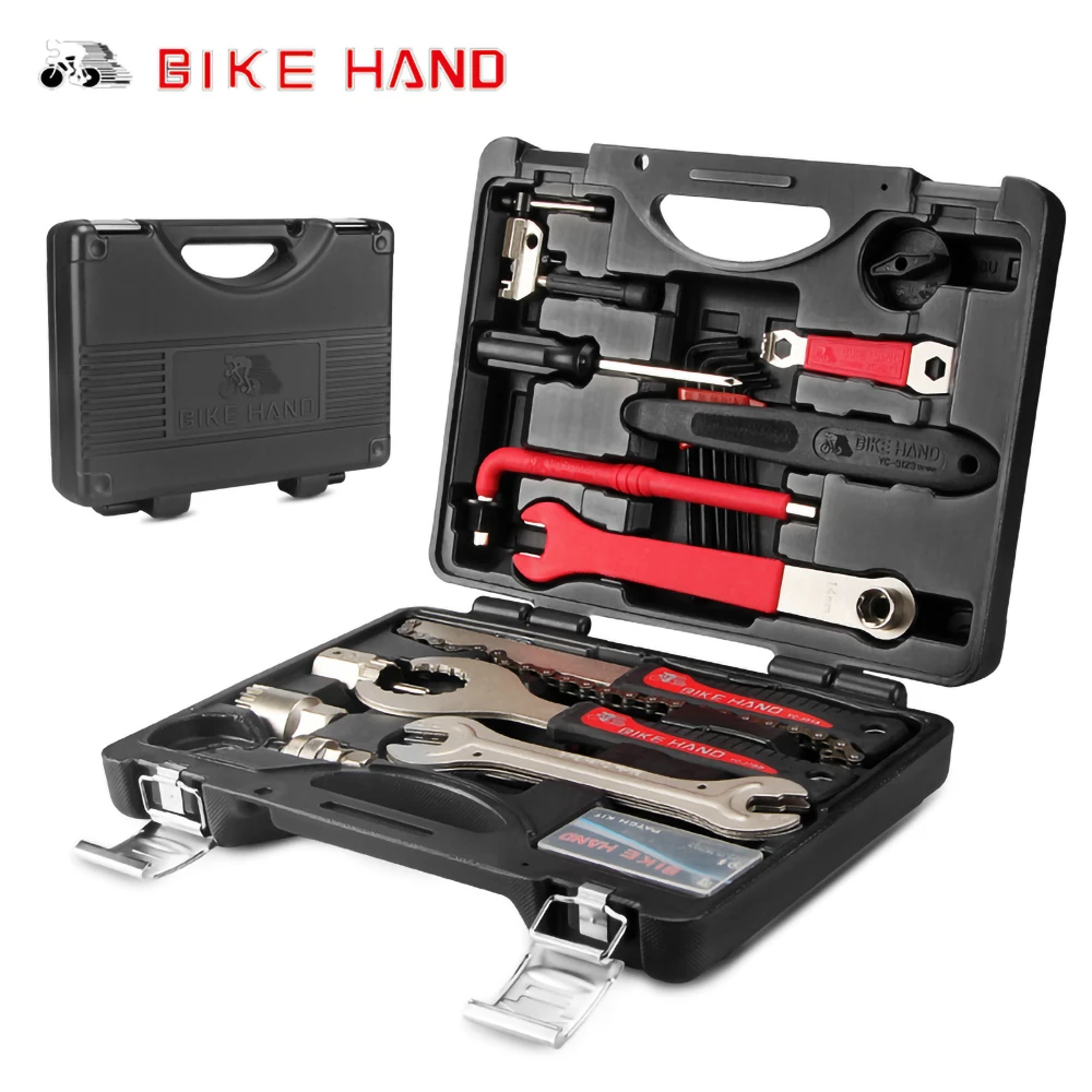 BIKEHAND Bicycle 18 in 1 Toolbox Professional Maintenance Service Tool Kit mtb road Bike Multi-function Repair Tools YC-728