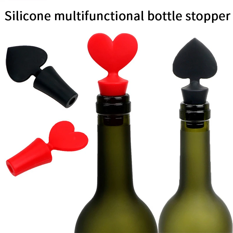 Creative Silicone Wine Beer Bottle Stopper Cork Drink Sealer Plug Bar Seal Sealers Beer Beverage Champagne Closures Bar Gadget