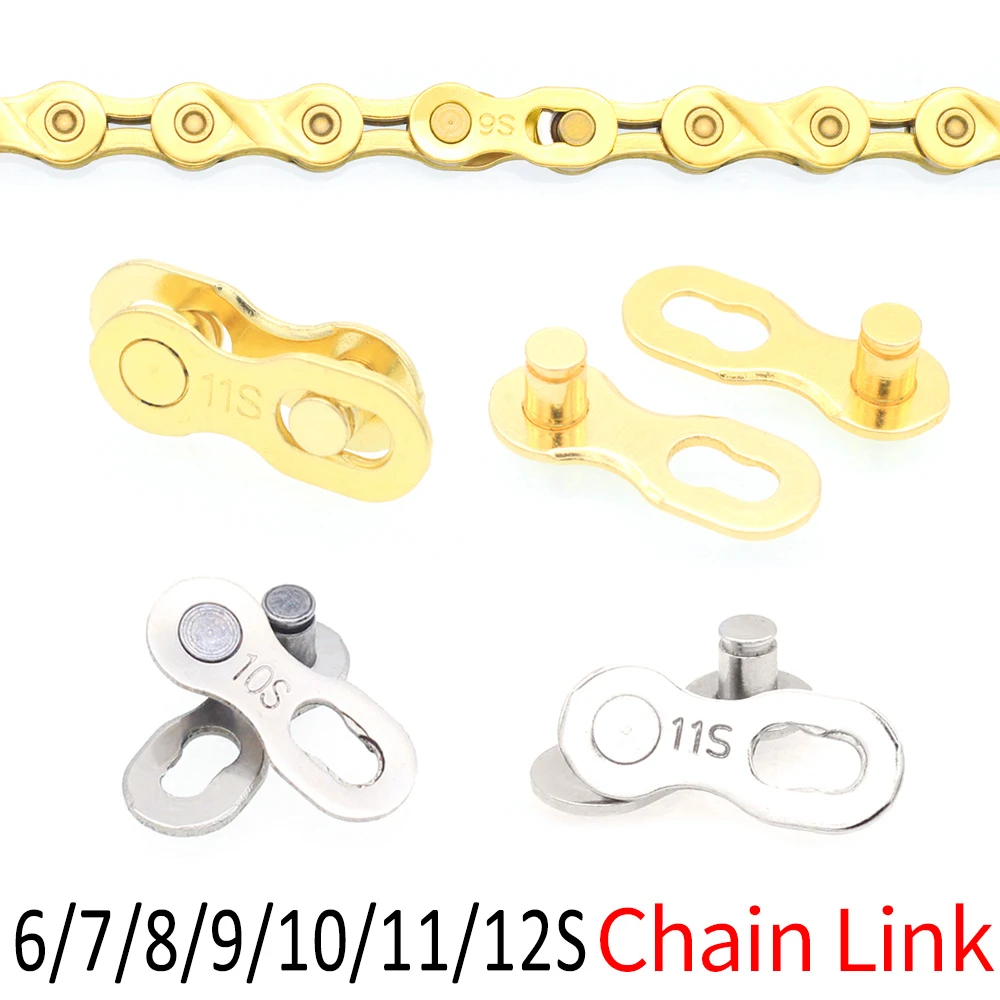 5 Pair Bike Chain Quick Link Mountain Bicycle Bike Chain Missing Quick Connector Connecting Master Link for 6 7 8 9 10 11 12S