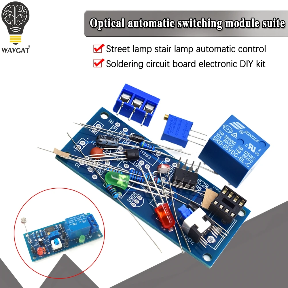 Light Control switch diy kit street lamp stair automatic control switch electronic welding circuit board student Laboratory
