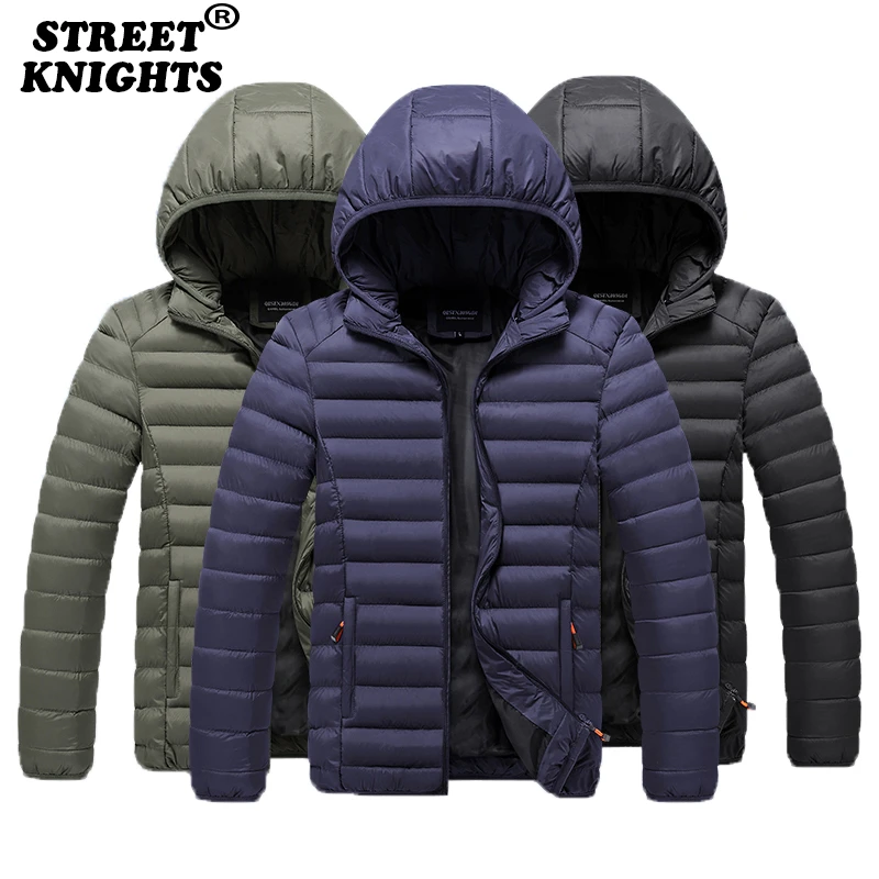 Men 2021 Winter New Casual Warm Thick Waterproof Jacket Parkas Men Outwear Fashion Pockets  Windproof Hat Parka Jacket Hot