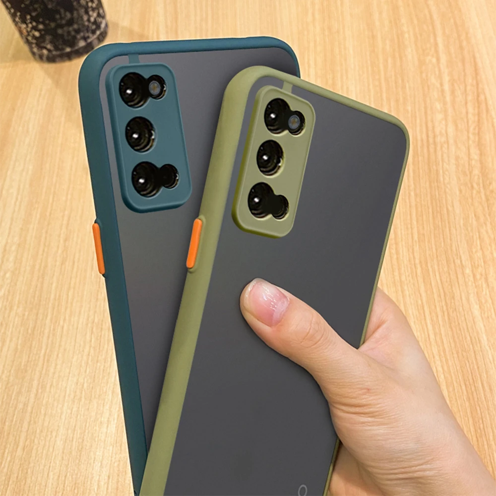 Case For Reno 4 Cover Shockproof Matte Hard Plastic Case For OPPO Reno 4 Reno4 Pro 5G 4G