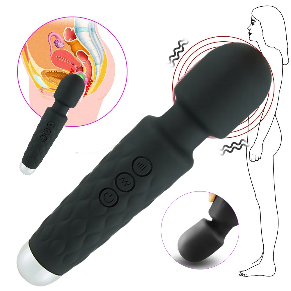 Powerful Dildo Vibrator For Women AV Magic Wand Toys For Adults 18 Female Vibrators G-Spot Massager Sex Toys Adult Goods Shop