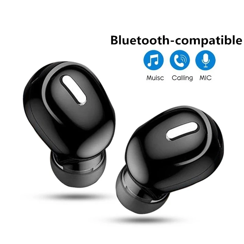 5.0 Mini Wireless Bluetooth Earphone Sport Gaming Headset with Mic Handsfree Headphone Stereo Earbuds For Iphone Samsung Xiaomi