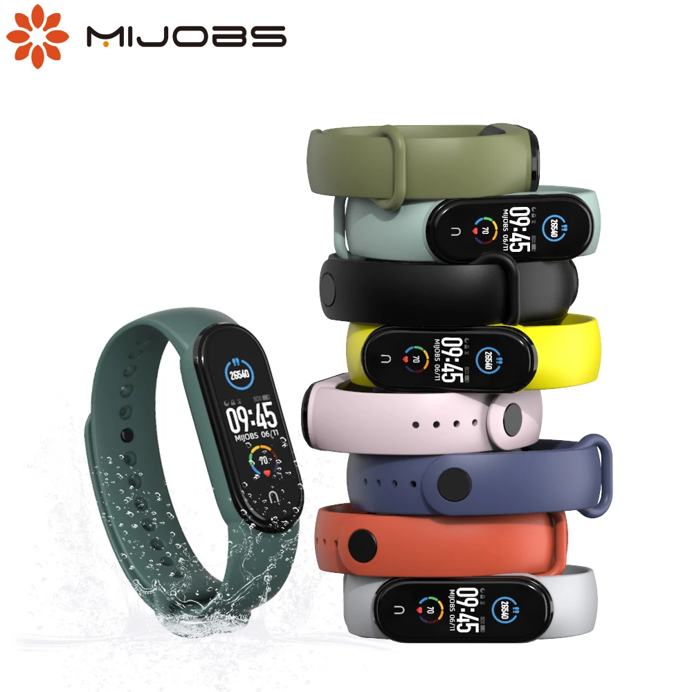For Xiaomi Mi Band 5 6 Strap Sport Silicone Bracelet for Mi Band 4 Smart Wrist Belt for Xiomi Correa Miband 3 Pulseira Wristband