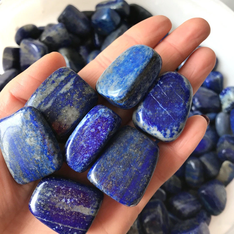 20-45mm Natural large lapis lazuli gravel crystal original stone granule fish tank flower landscaping decoration 100g