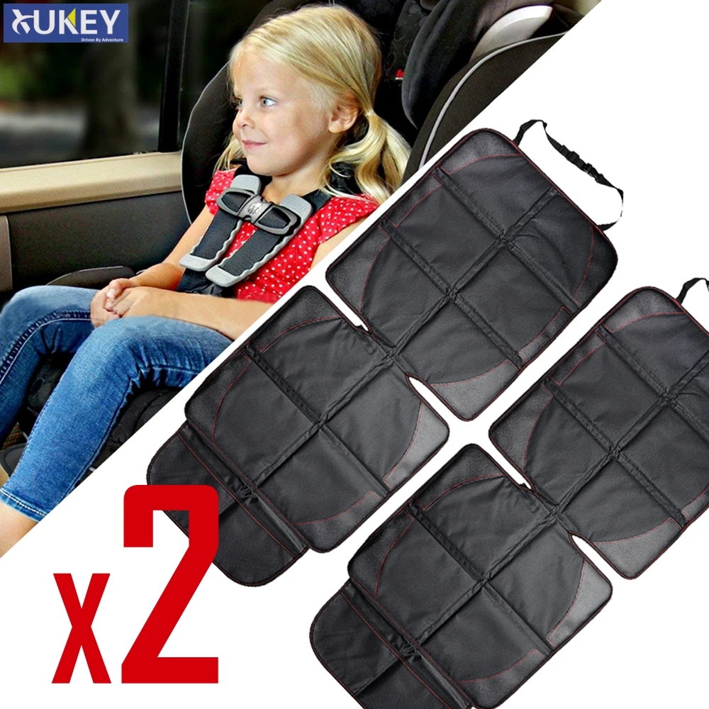 Universal Car Seat Protective Cover Mat For Child Safety Seat Anti-Slip Mat Auto Anti Scratch Baby Organizer Pocket Storage Bag