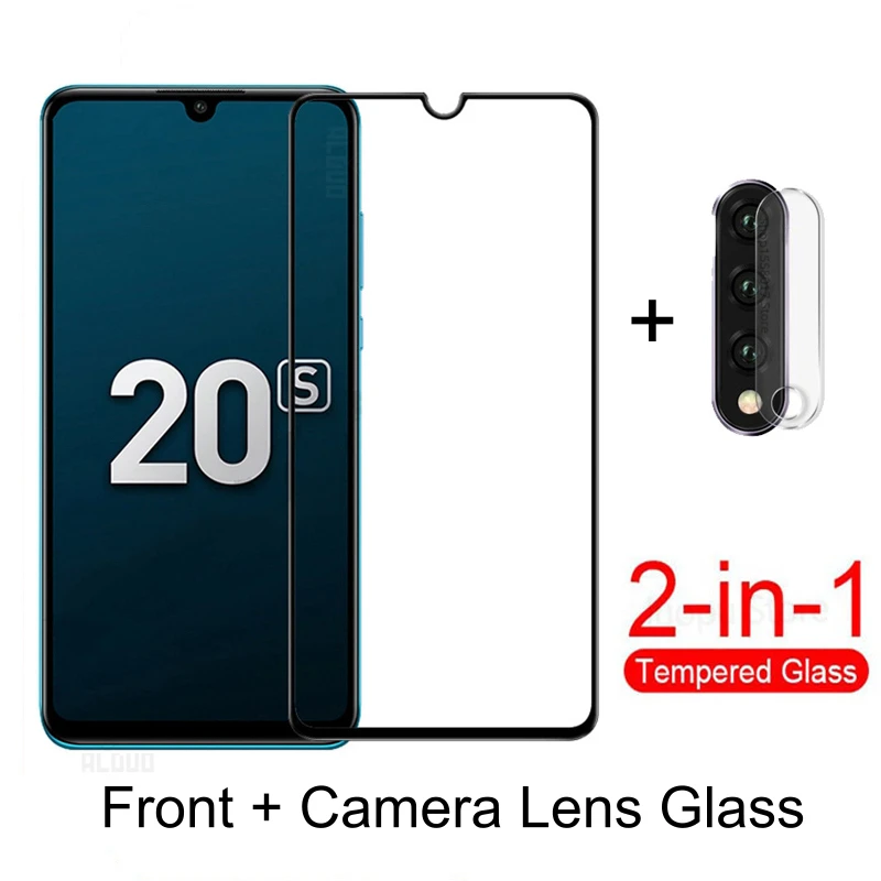 2-in-1 Screen Protective Glass for honor 20 20S 20 Pro 30 s Cover Camera Lens Protector Tempered Glass For Huawei Honor 20 Lite