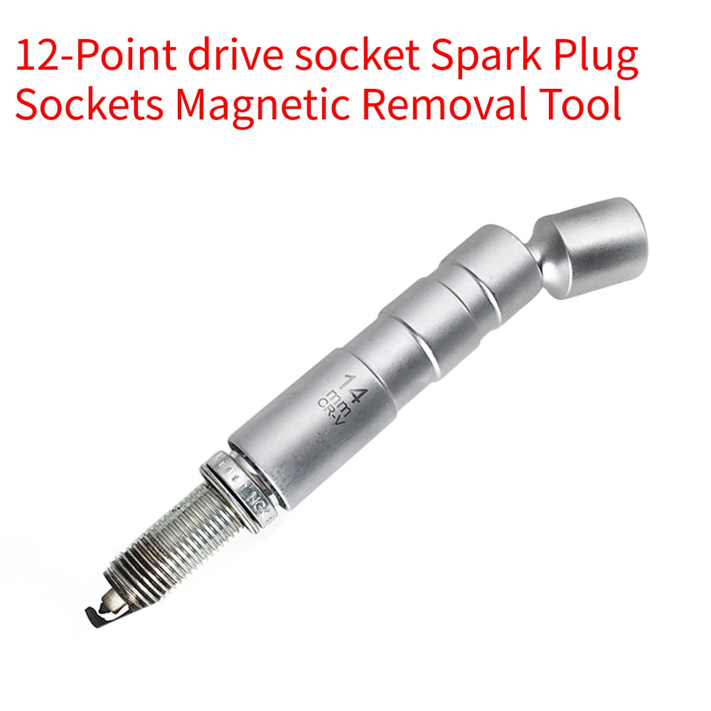 14mm Thin Wall Spark Plug Socket Drive 12-Point drive socket Spark Plug Sockets Magnetic Removal Tool