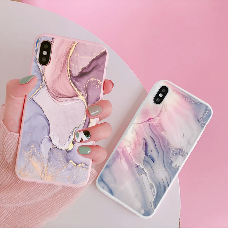 Vintage Marble Case For Xiaomi Redmi Note 10 S 9 9S 9A 8T 8 7 6 5 Silicone Cover For Mi 11 Note 10 T Lite Pro Max Poco F3 X3 NFC