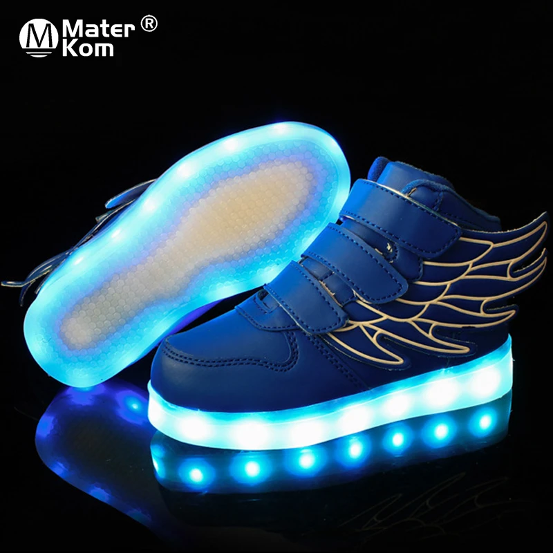 Size 25-37 Children Glowing Sneakers Kid Luminous Sneakers for Boys Girls Led Sneakers with Luminous Sole Lighted Shoes