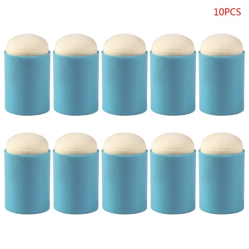 10pcs Sponge Finger Daubers Foam Painting Ink Pad Stamping Brush DIY Scrapbooking Drawing Daubers Stamping Painting Art Crafts