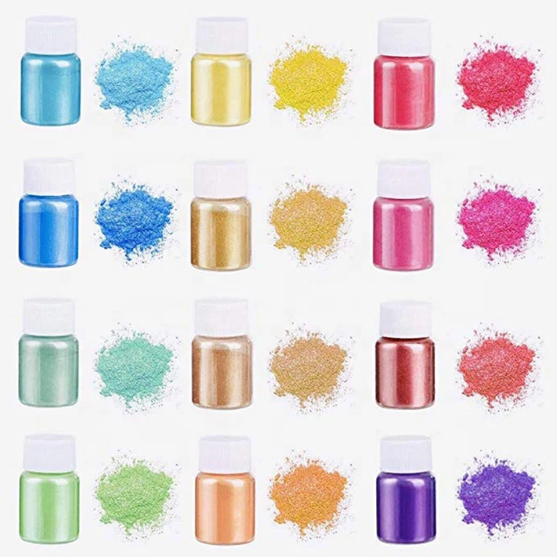 Mica Pigment Powder Soap Candle Makeup Product DIY Fuel MSDS Safe Material  Body Skin Coloured Drawing