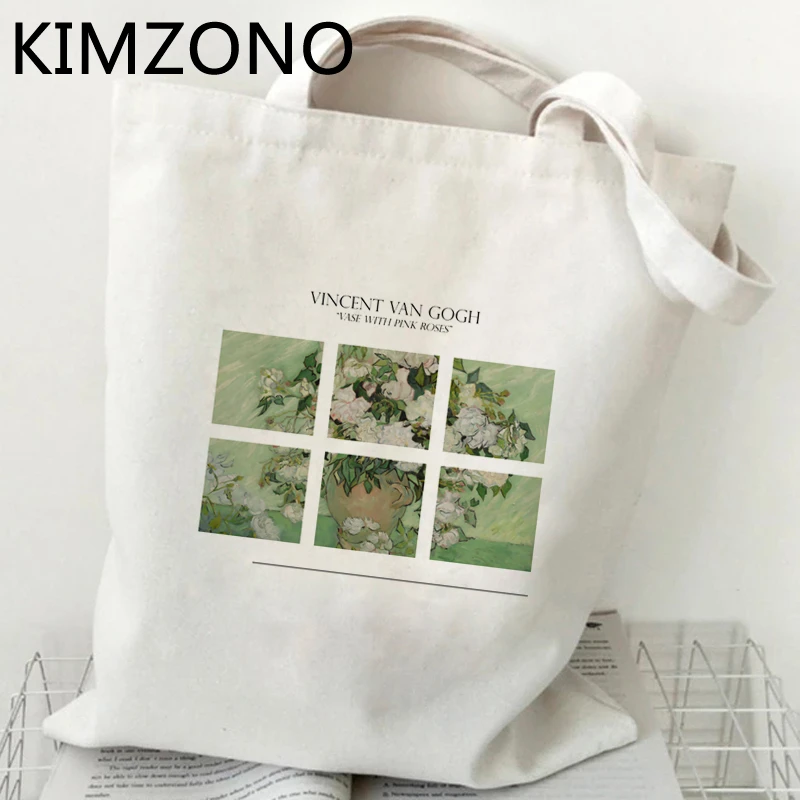 Van Gogh shopping bag grocery handbag bolsas de tela tote bolsa shopping bag jute tote fabric custom