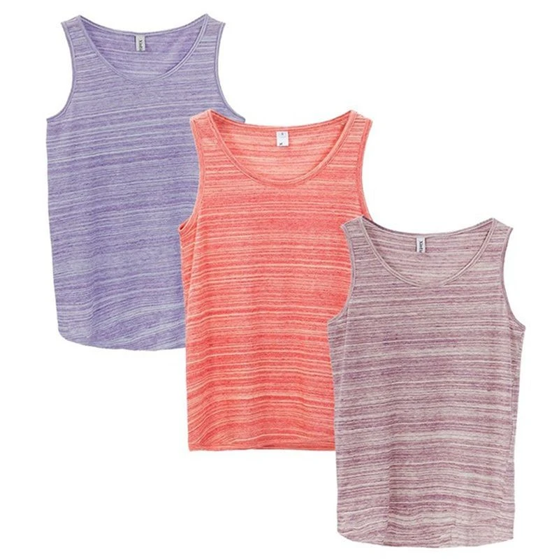 Casual 100% Cotton Girl Summer Women Tank Top Loose Sleeveless Colorful  Singlets Very Soft Thin Tops M30239