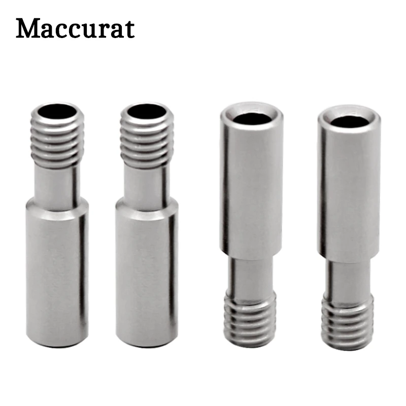 2pcs 3D Printer CR10 Ender3 Special Throat Bowden Tube Long Thread For 1.75 mm Filament 3D Printers Parts Full Metal Part