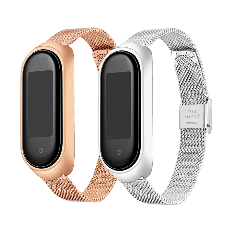 Milanese Metal Strap for Mi Band 6 5 4 Wristband Replacement for Xiaomi Band 3 Screwless Stainless Steel Watch Band Accessories