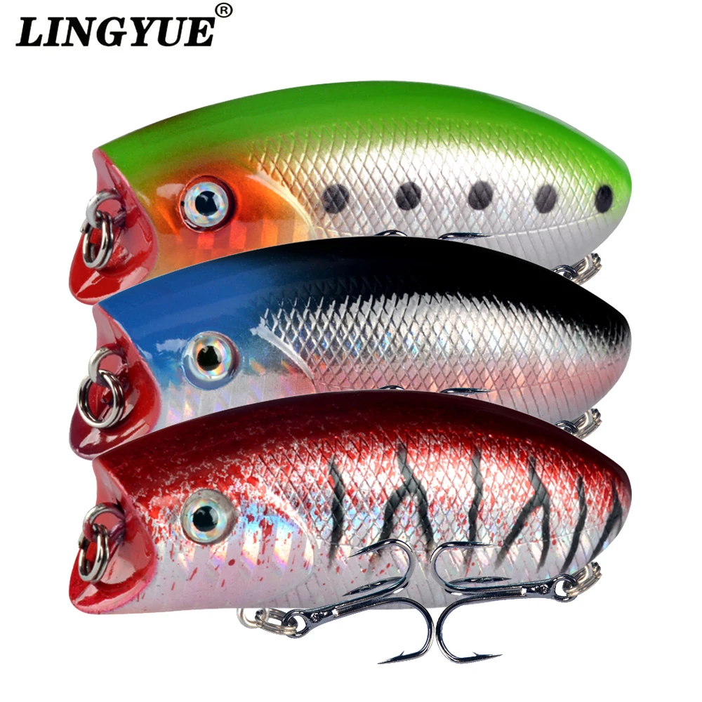 1PCS 10.4g/5.5cm Poppers Fishing lure top water pesca fish lures wobbler isca artificial hard bait Topwater poper