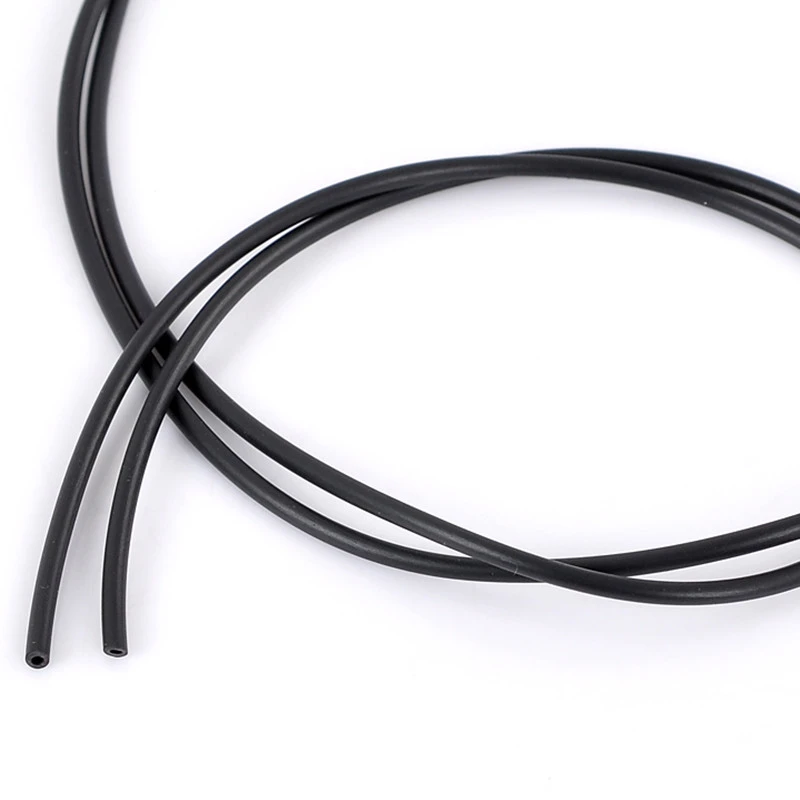 DoreenBeads Rubber Jewelry Hollow Pipe Tube Cord Black Color Handmade Necklace Bracelet DIY Making Jewelry Findings 2.5mm, 10 M