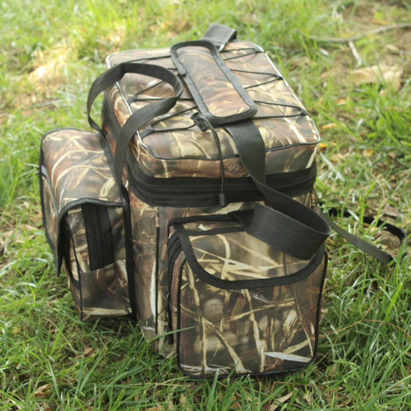 Waterproof Fishing Bag Large Capacity Multifunctional Lure Fishing Tackle Pack Outdoor Shoulder Bags 50*27*28cm