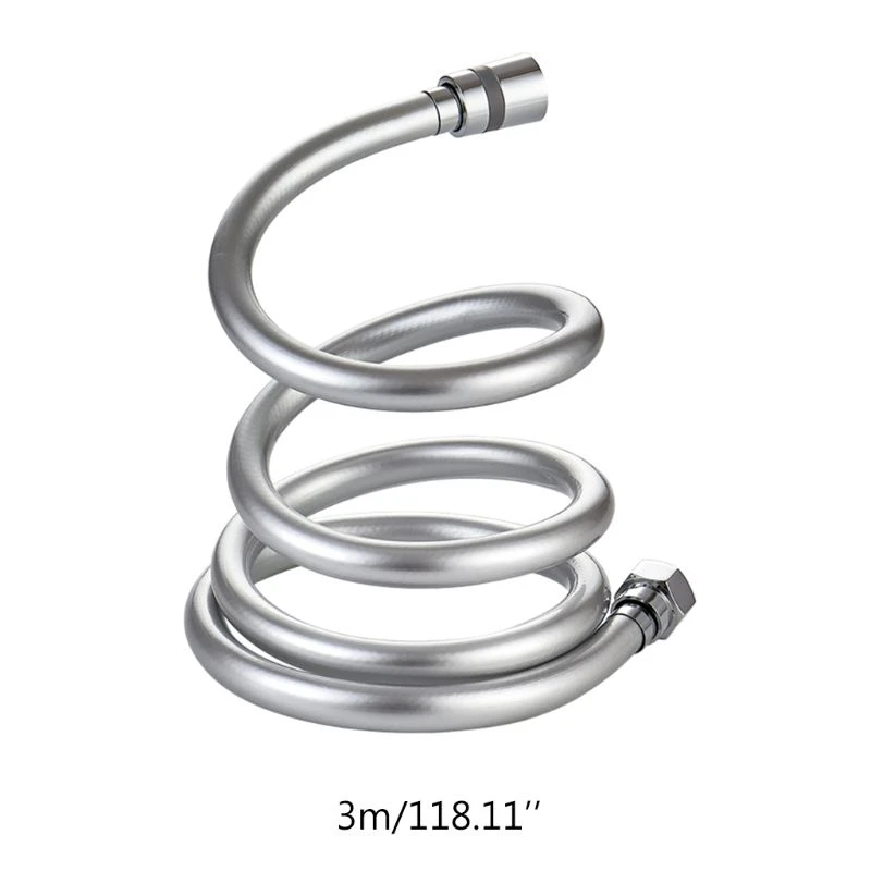 1.5/2/3m PVC Smooth Shower Hose High Pressure Thickening Handheld Head Flexible Anti Winding For Bath Parts Accessories 63HF