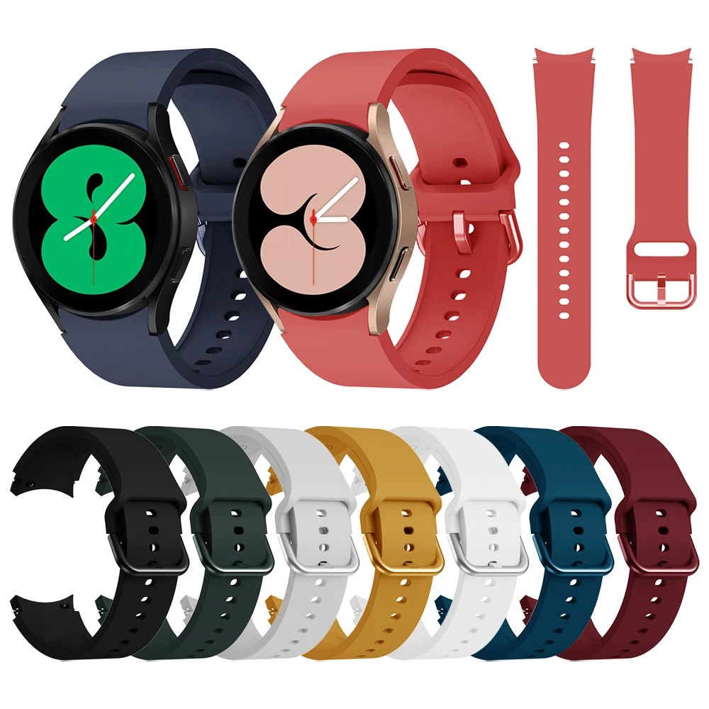 Sports Silicone Strap For Samsung Galaxy Watch 4 classic 46mm 42mm Band Galaxy Watch4 44mm 40mm Replacement Wristbands Bracelet