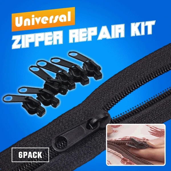 6/12pcs Zipper Repair Kit Universal Instant Zipper Repair Replacement Zipper Sliding Teeth Rescue Zipper For 3 Different Size