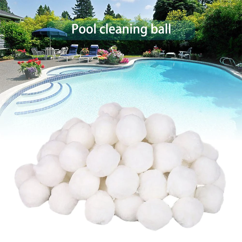 200/500/700g White Filter Balls Pool Cleaning Balls Swimming Pool Cleaning Equipment Filter Water Purification Fiber Cotton Ball