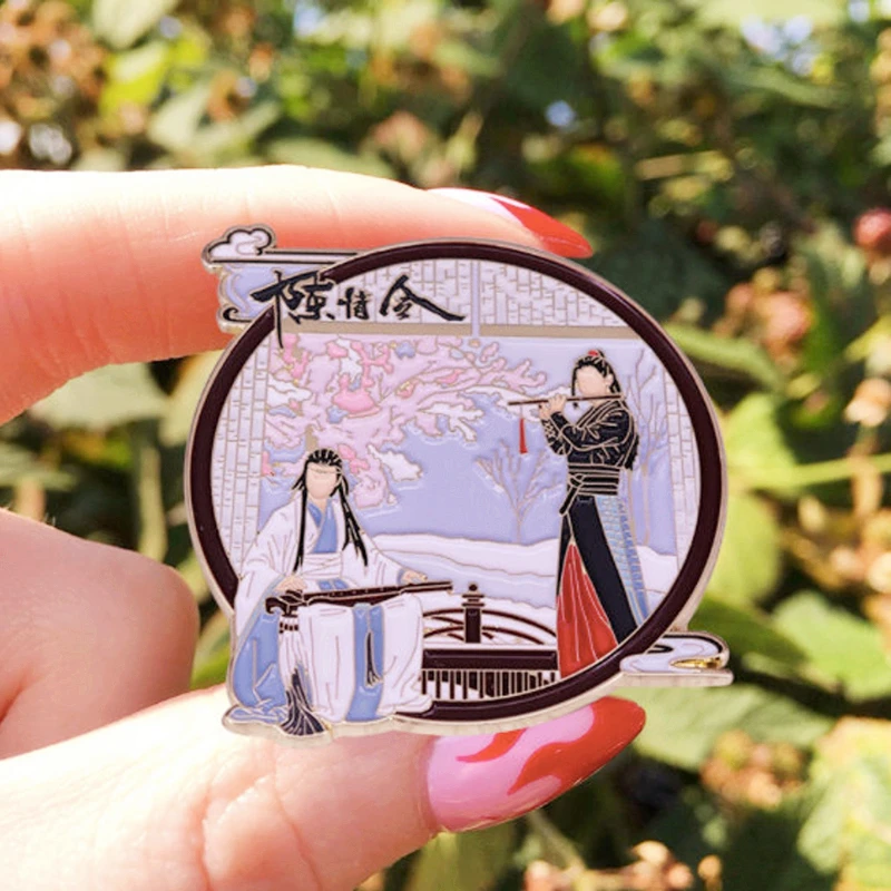 The Untamed Historical Drama Brooch Pins Enamel Metal Badges Lapel Pin Brooches Jackets Jeans Fashion Jewelry Accessories