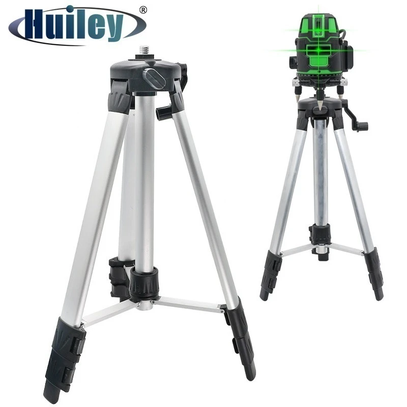 Tripod for Laser Level 1200mm Height Adjustable 5/8 inch Mounting Thread Steel Alloy Tripod Holder Laser Level Accessories