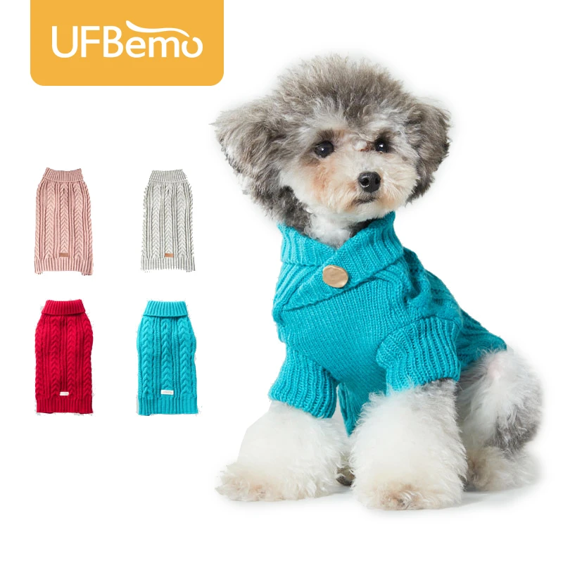 UFBemo Knitted Cable Dog Sweater Dachshund Cat Pull Chien Teckel Clothes Winter Chihuahua Dachshund Small Large Dogs Warm