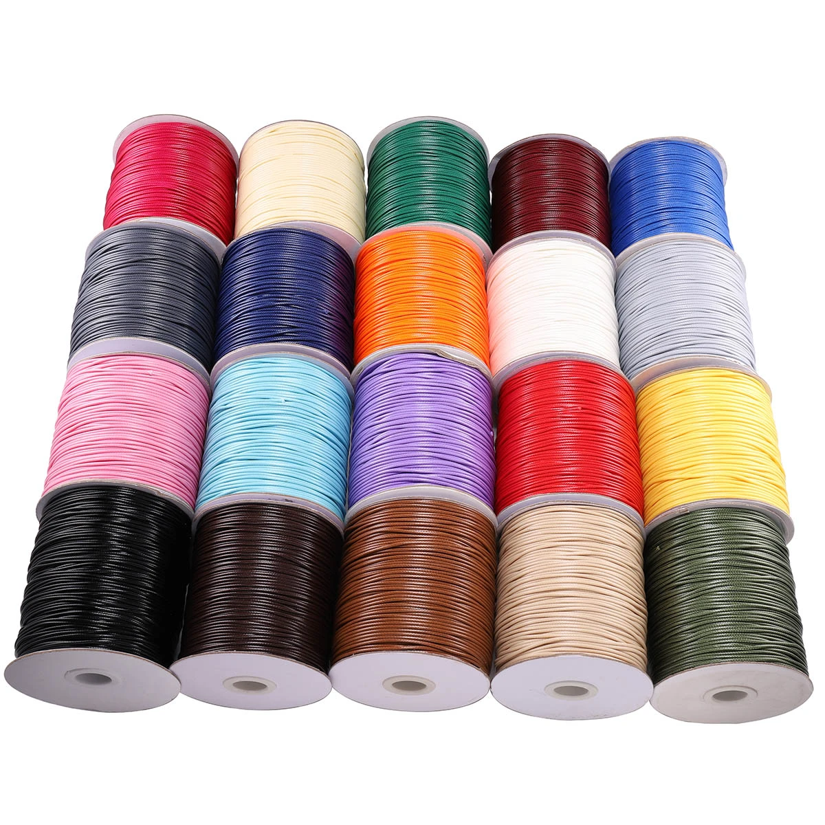 10m/lot 22 Color Leather Line Waxed Cord Cotton Thread String Strap Necklace Rope For Jewelry Making DIY Bracelet Supplies