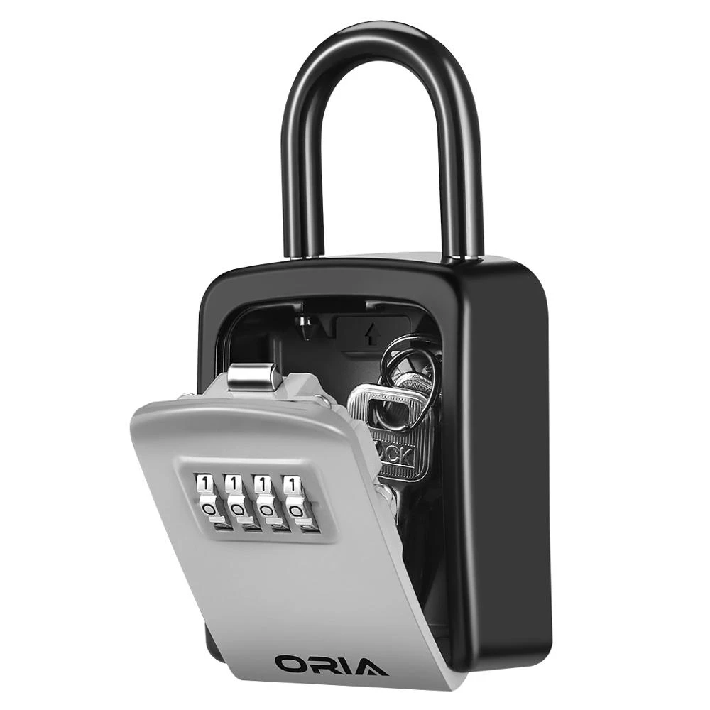 ORIA Password Key Box Outdoor Key Safe Lock Box Decoration Key Code Box Key Storage Lock Box Wall Mounted Password Box