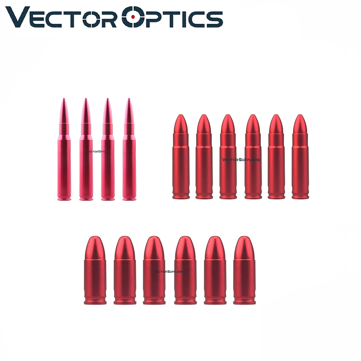 Vector Optics Metal Reusable Snap Caps for Shotgun 223 Remington,7.62X51MM,12 GAUGE,9mm,.300 Rifle Pistol Training
