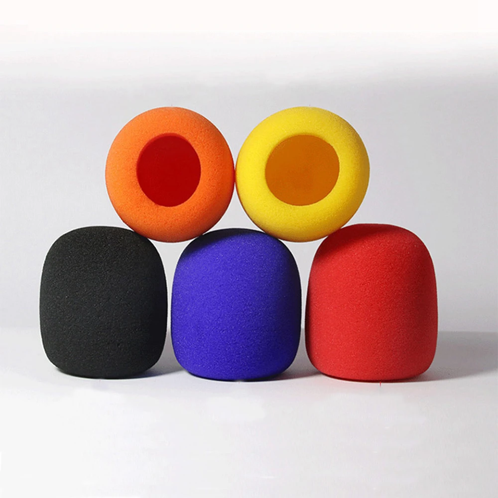 Microphone Pop Filter Sponge Multi Color Replacement Foam Wireless Condenser Microphone Windscreens Ball Shape Cover Foam
